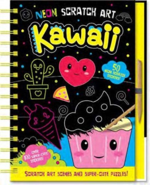 Neon Scratch Art Kawaii-9781801056342