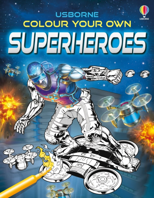 Colour Your Own Superheroes-9781801315852