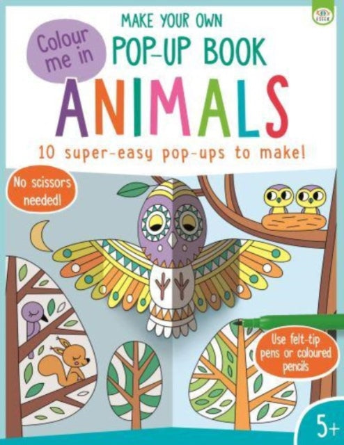 Make Your Own Pop Up Book Animals-9781915995063