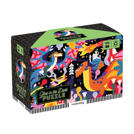 Dragons 100 Piece Glow in the Dark Puzzle-9780735379046