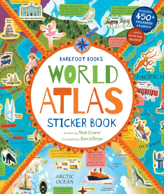 World Atlas Sticker Book-9781782858300