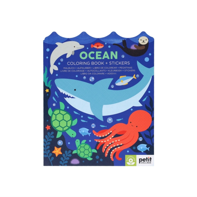 Ocean Coloring Book + Stickers-9781797234908