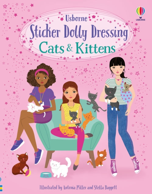 Sticker Dolly Dressing Cats and Kittens-9781835403617
