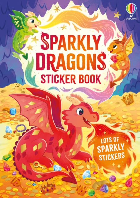 Sparkly Dragons Sticker Book-9781836047599
