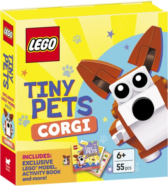 LEGO® Books. Tiny Pets: Corgi (with exclusive corgi mini-build, paper crafts, stickers and activity book)-9781837251957
