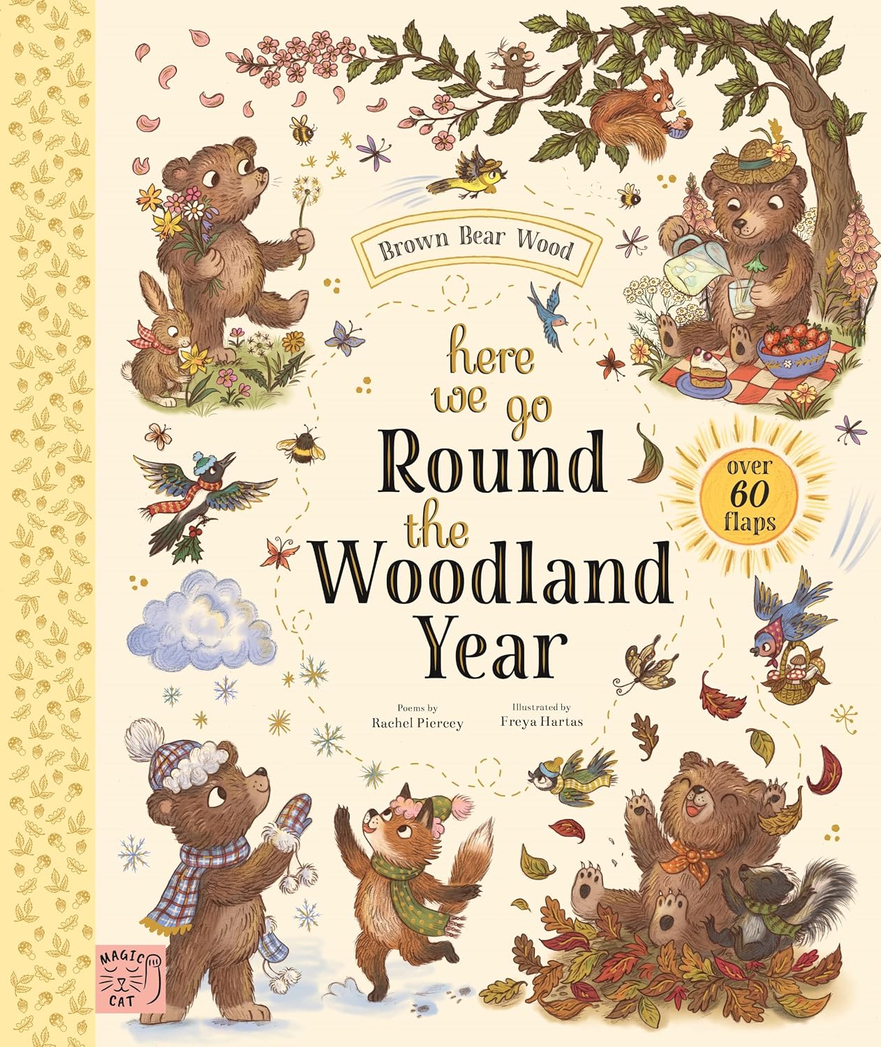 Brown Bear Wood: Here We Go Round the Woodland Year : A Lift-the-Flap Book (With Over 60 Flaps)